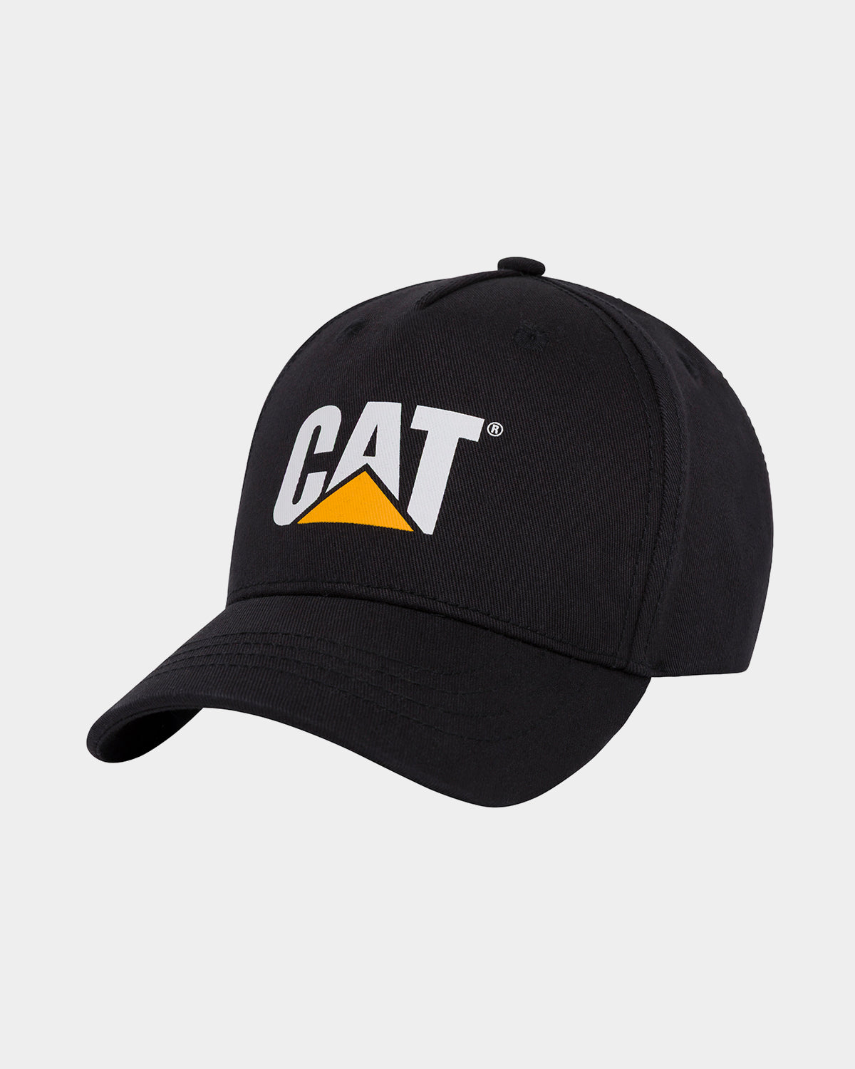 cat workwear kid's curve bill hat black front
