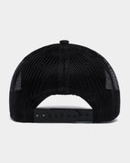 cat workwear kids design mark trucker cap black back