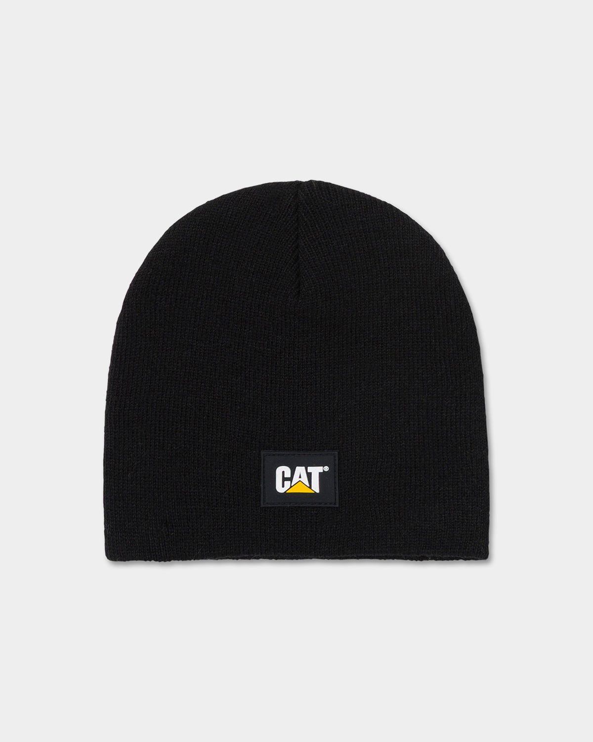 cat workwear kid's logo beanie black front