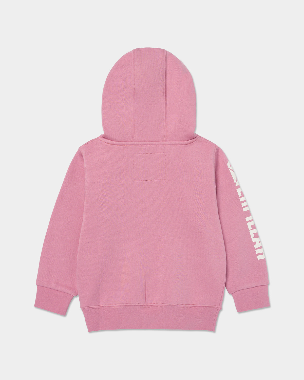 Cat workwear kid's trademark banner pull over hoodie lilas back,color:Lilas