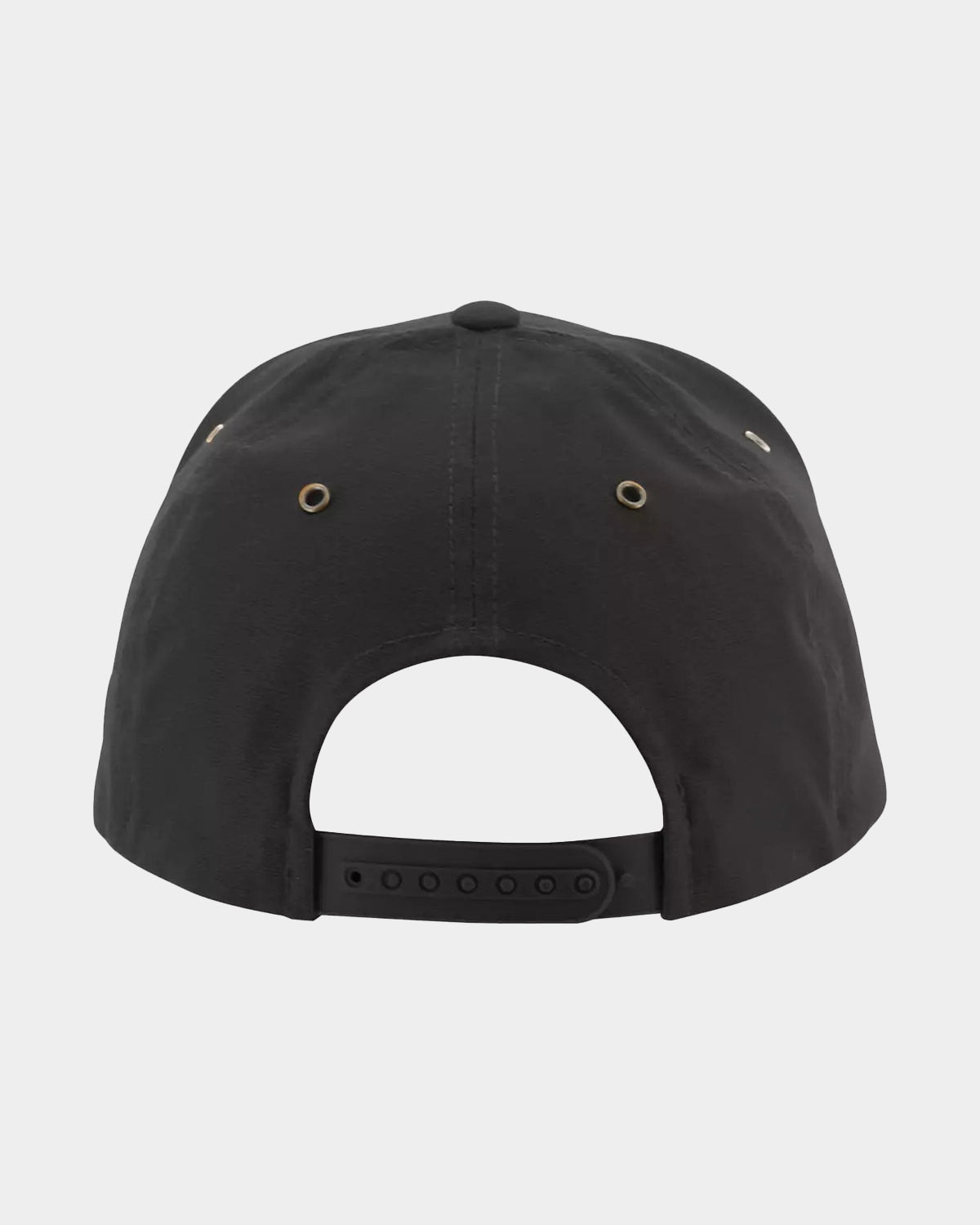 Men's Leather Patch Cap Black Back