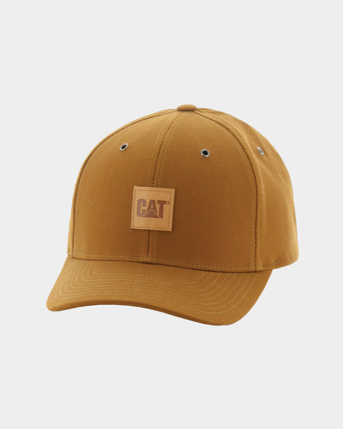 Men's Leather Patch Cap Bronze Front