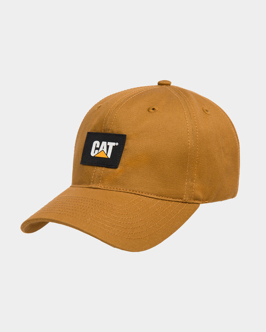 CAT Workwear Unisex Logo Label Unstructured Cap Bronze Front