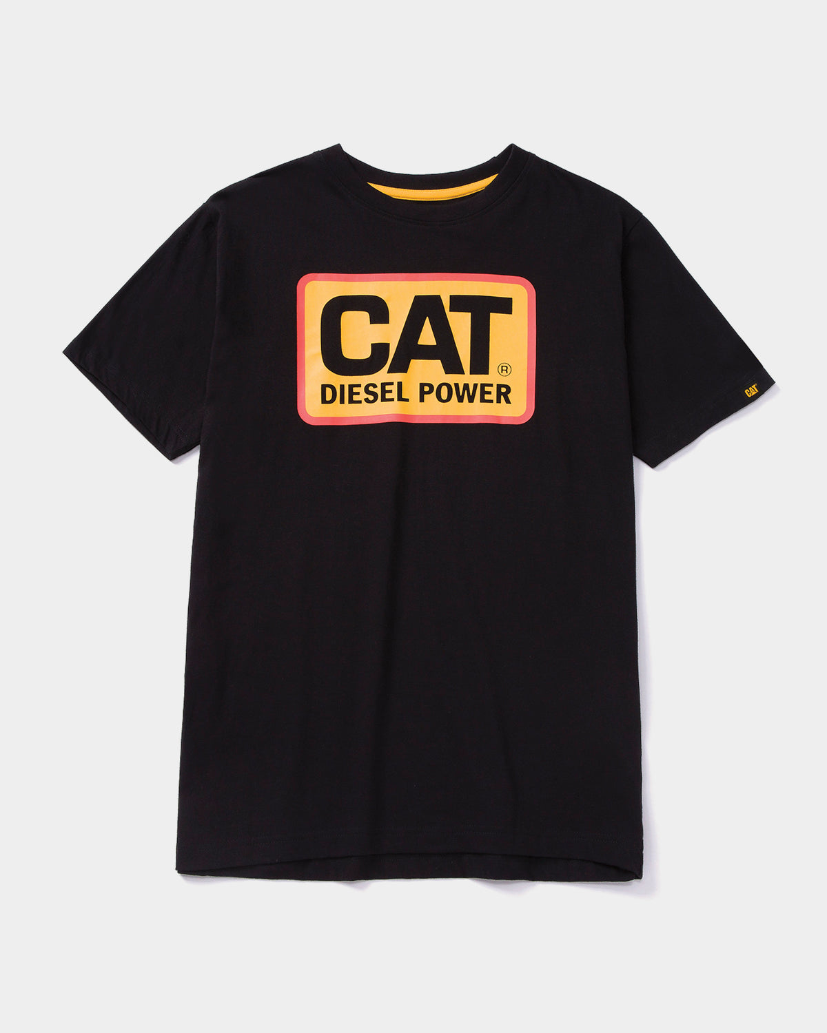 CAT WORKWEAR Men's CAT® Diesel Power T-Shirt Black Orange Front