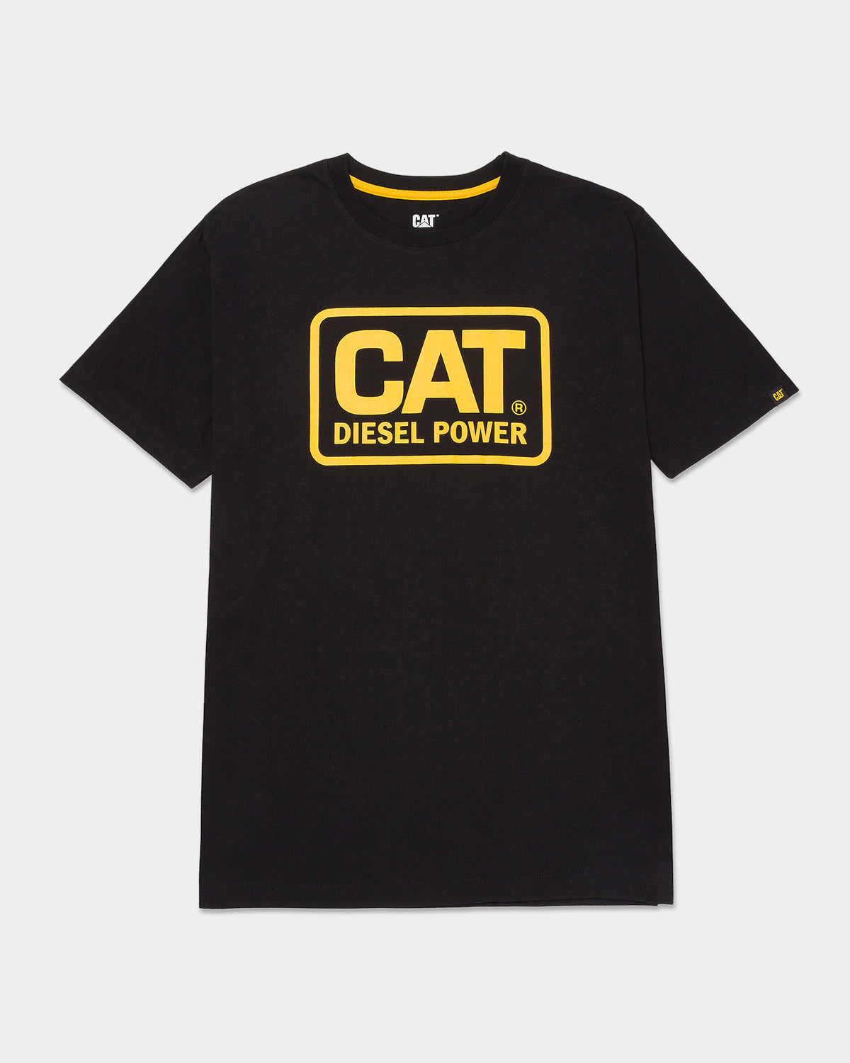 CAT WORKWEAR Men's CAT® Diesel Power T-Shirt Black Yellow Front