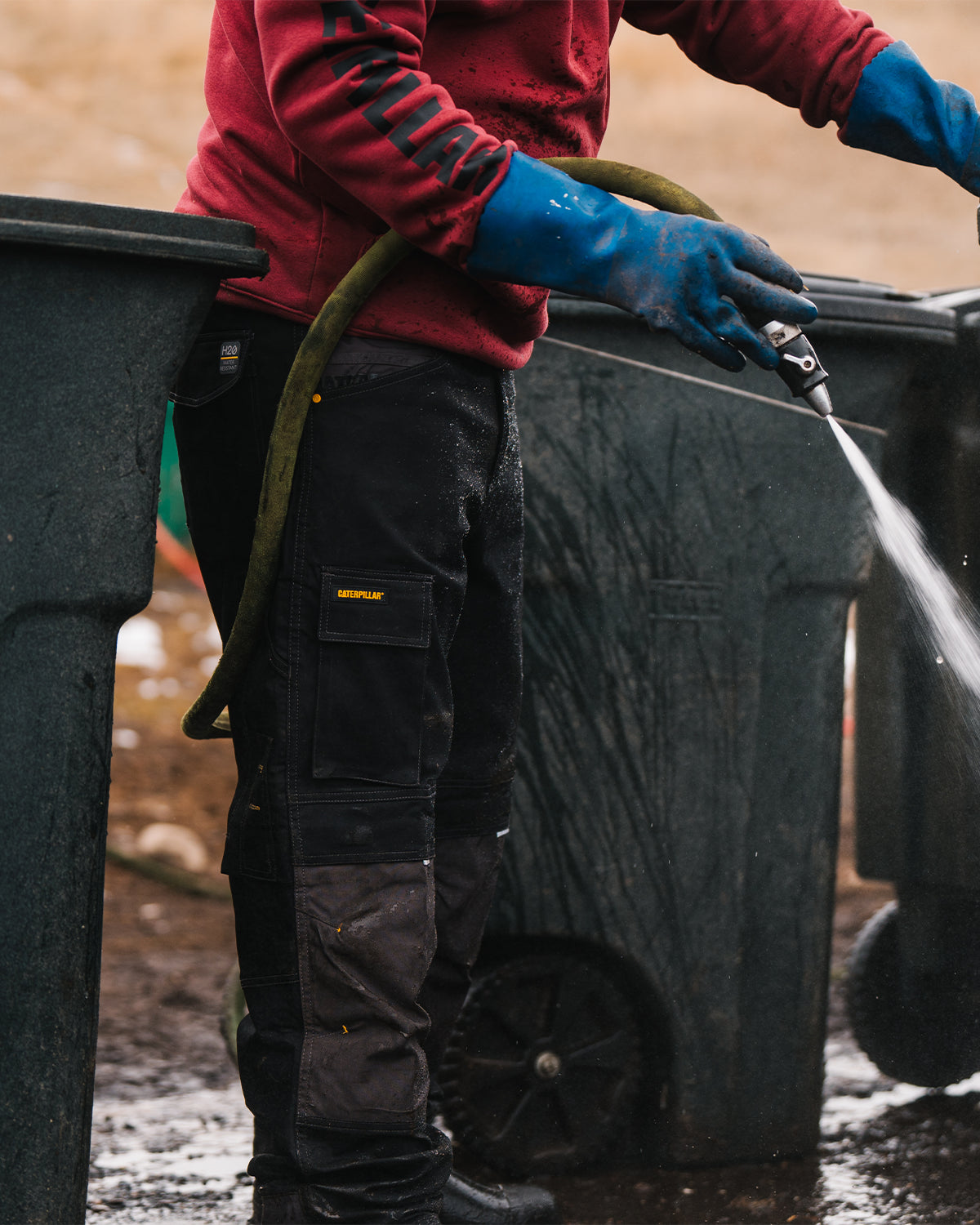 MEN S H2O DEFENDER WORK PANTS Black 28 30