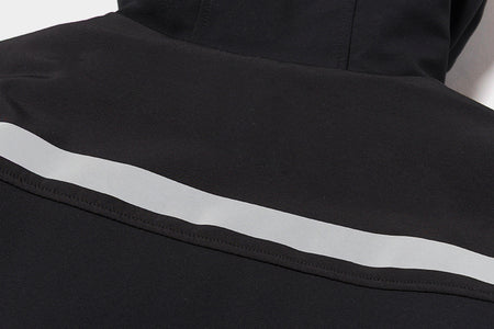 Veste de travail Cat Pro Series pour homme, épaisse et isolée, avec bandes réfléchissantes noires.