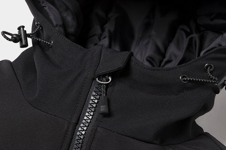 Cat workwear men's cat pro series heavyweight insulated jacket black Adjustable Hood