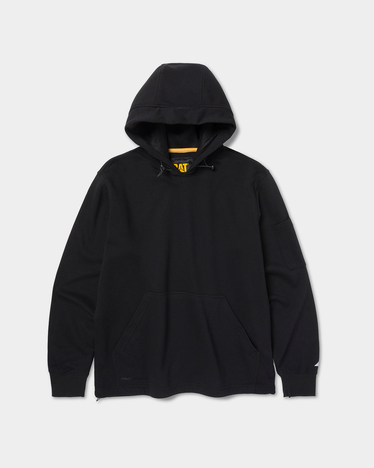 cat workwear mens cat pro series hoodie black front