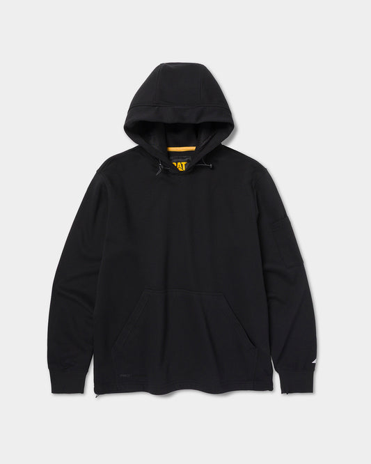 cat workwear mens cat pro series hoodie black front