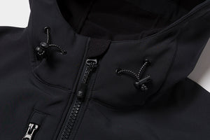 cat workwear men's cat pro series softshell jacket s3 cord management system