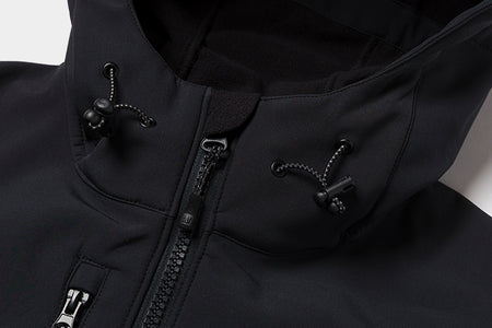 cat workwear men's cat pro series softshell jacket s3 cord management system