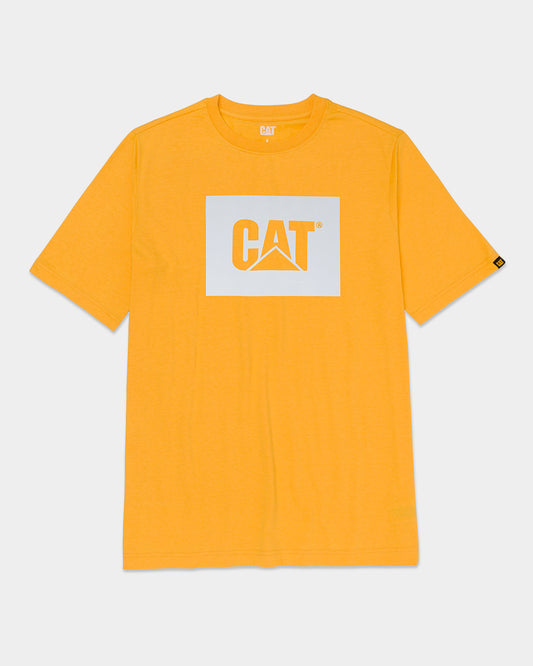 CAT Workwear Men's Cat Reflective Graphic T-Shirt Yellow Front