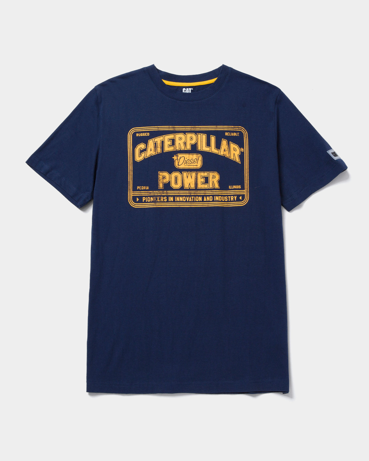 CAT WORKWEAR Men's Caterpillar Power T-Shirt Detroit Blue Front