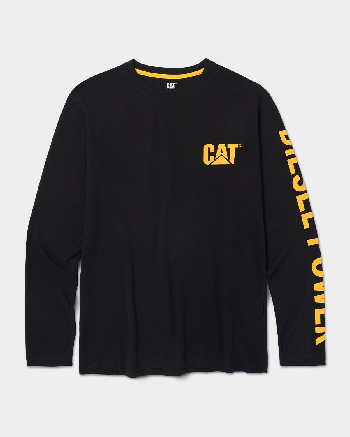 CAT Workwear Men's Diesel Power Long Sleeve T-Shirt Black Front