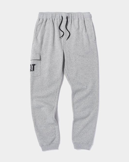 CAT Workwear Men's DM Logo Sweatpants Heather Grey Front