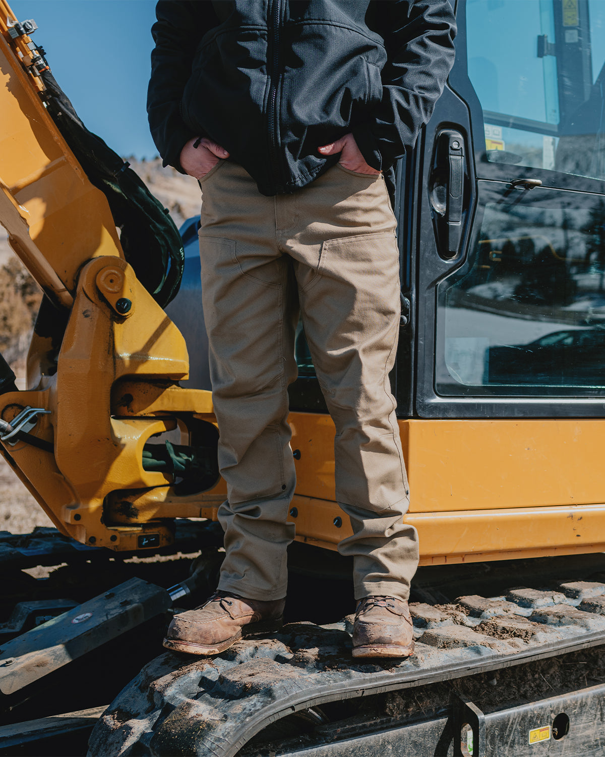 Men's Double Front Stretch Canvas Pant -Straight Fit CAT