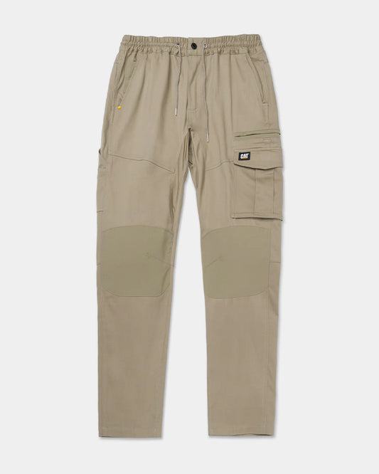 Cat Workwear Men's Dynamic Work Pant Khaki Front;color:Khaki
