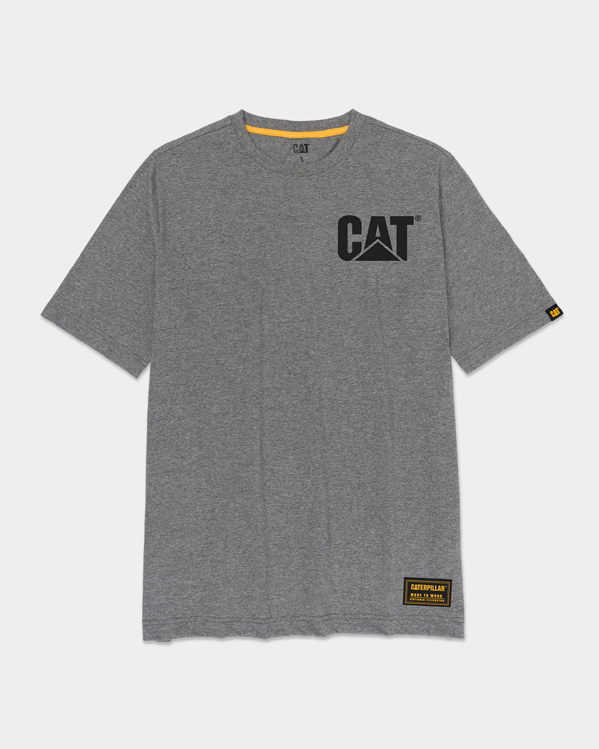 CAT Workwear Men's Established 1925 Centennial T-Shirt Dark Heather Grey Front