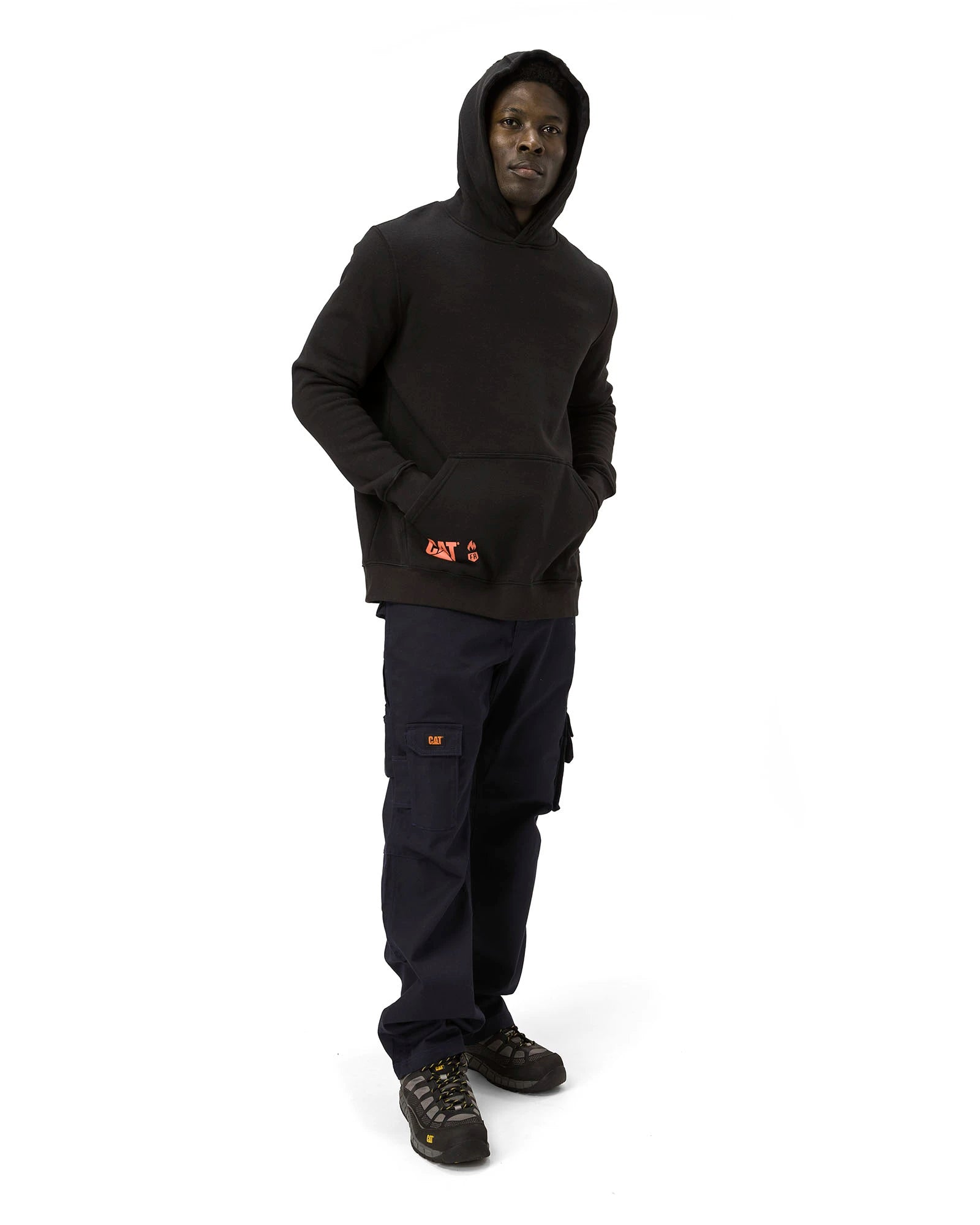 Men s Flame Resistant AR Pullover Hoodie CAT WORKWEAR