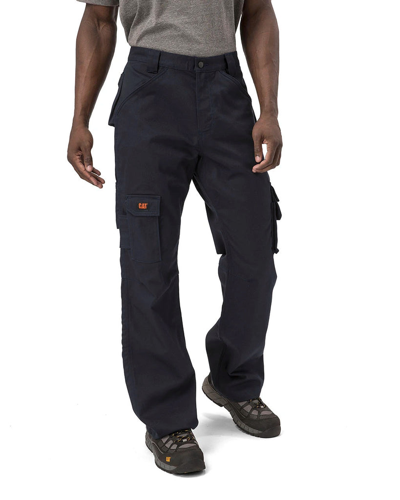 Caterpillar Workwear Men's FR Cargo Work Pants Navy Front