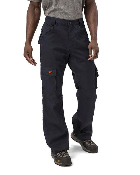 caterpillar workwear mens fr cargo work pants navy front 2 grande