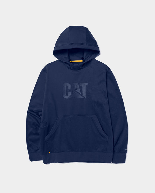 CAT Workwear men's h2o defender pullover hoodie detroit blue front