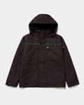 Cat Workwear Men's Heavy Insulated Jacket Graphite Front,color:Graphite