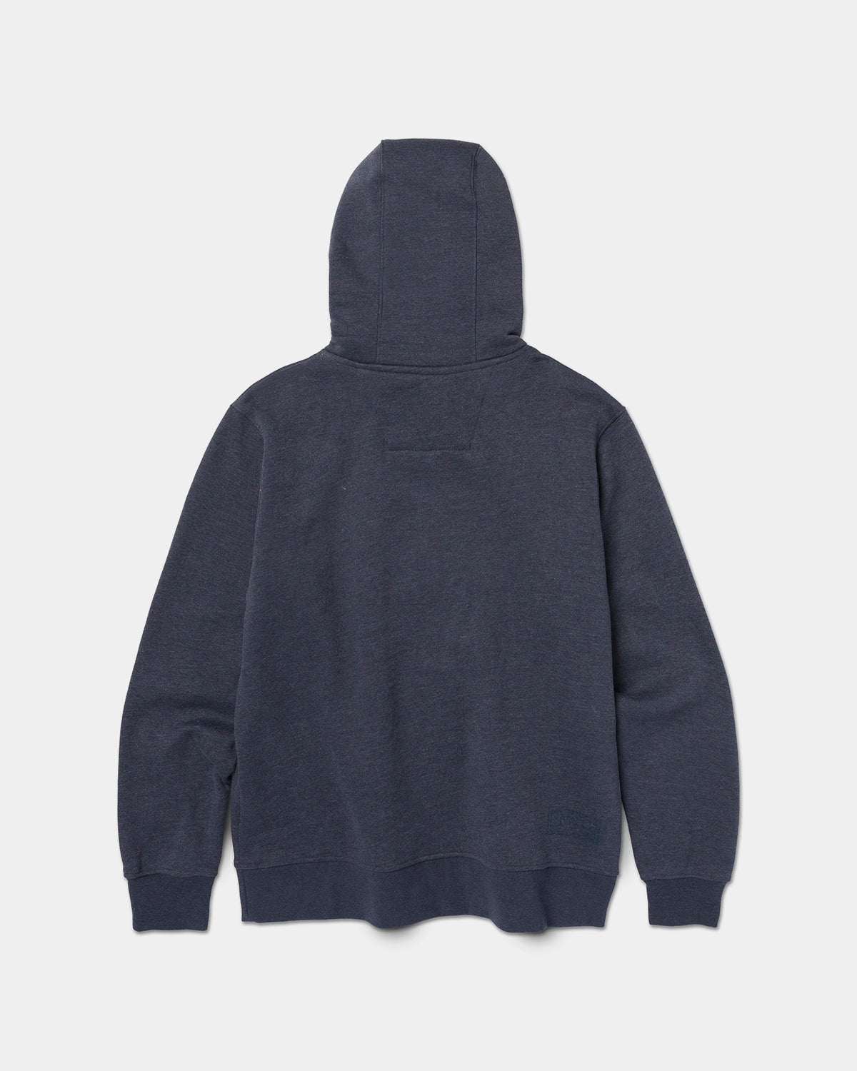 CAT workwear men's heavyweight trademark hoodie navy heather back