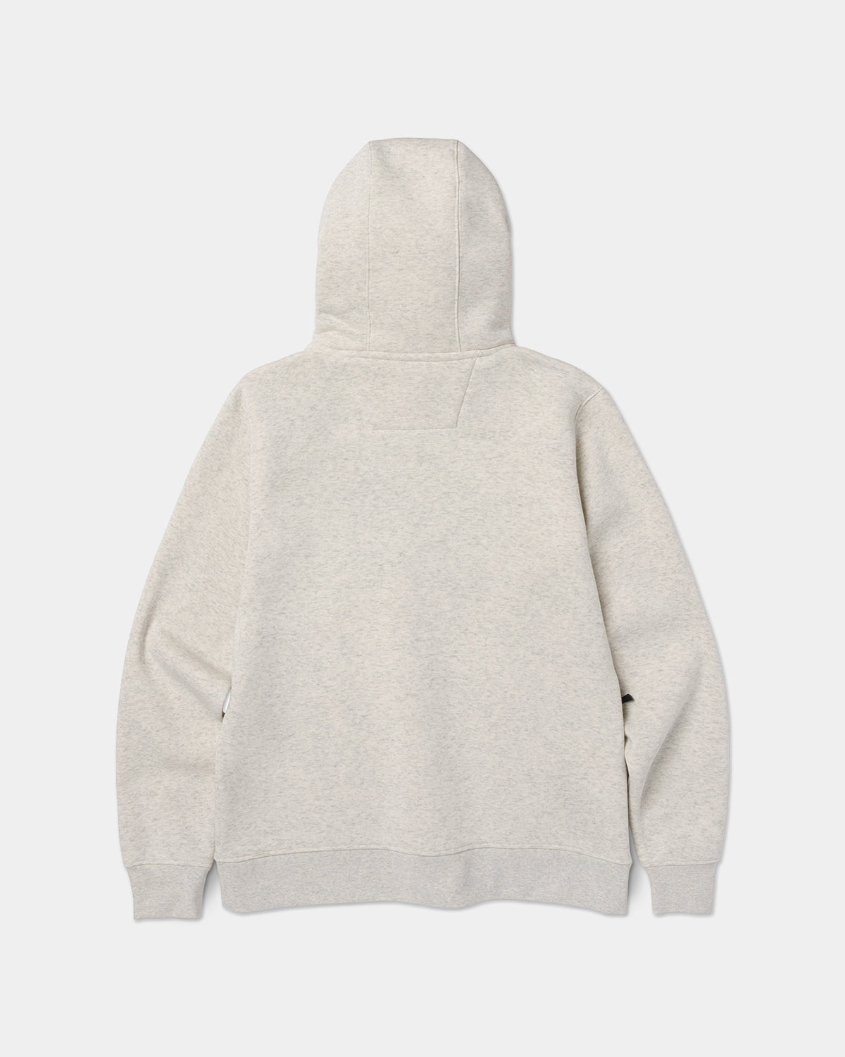 CAT workwear men's heavyweight trademark hoodie cream heather back