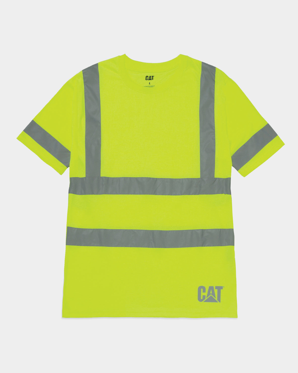 Cat Workwear Men's Hi-Vis Class III T-Shirt HiVis Yellow Front