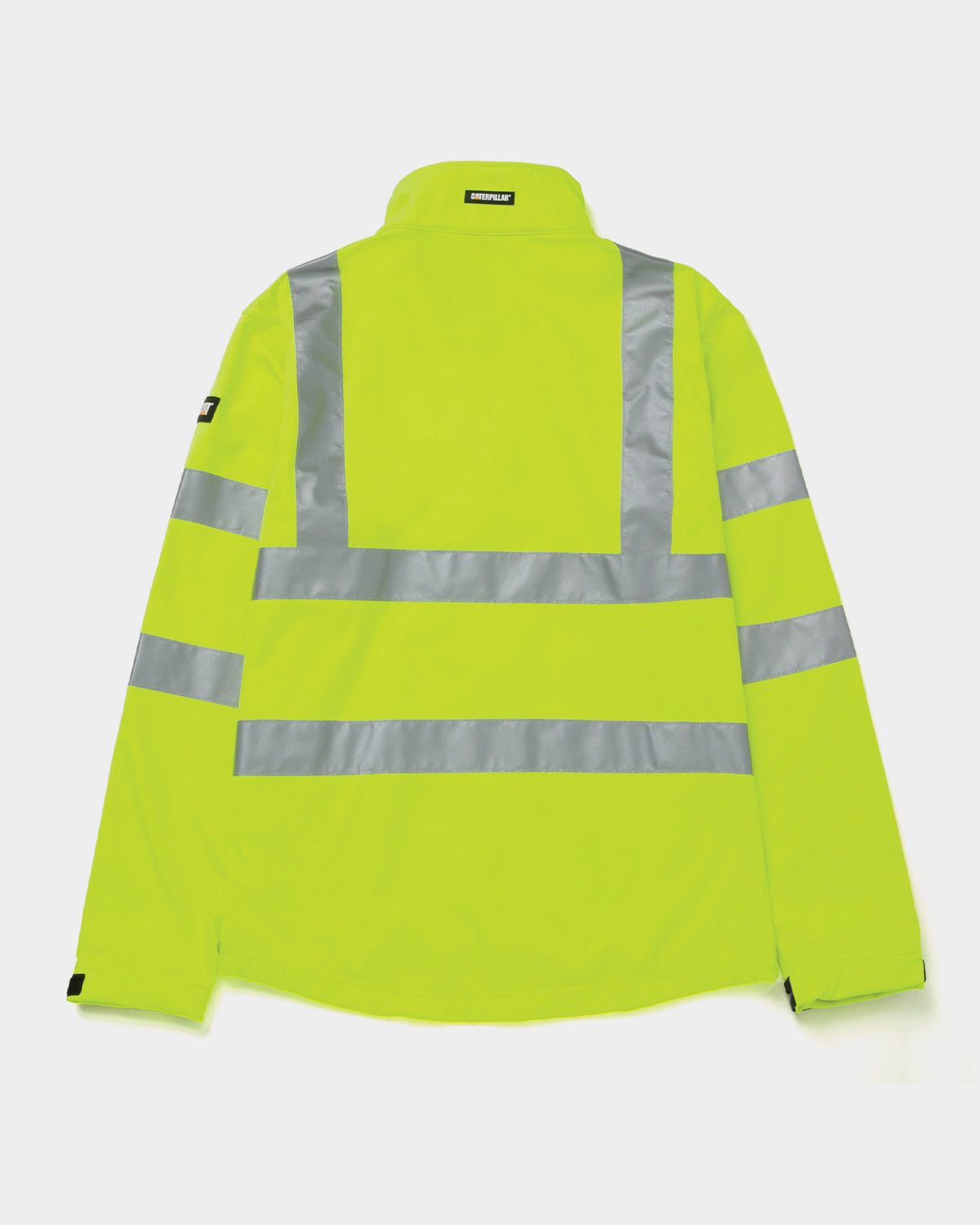 Cat Workwear Men's HiVis Softshell Jacket HiVis Yellow Back