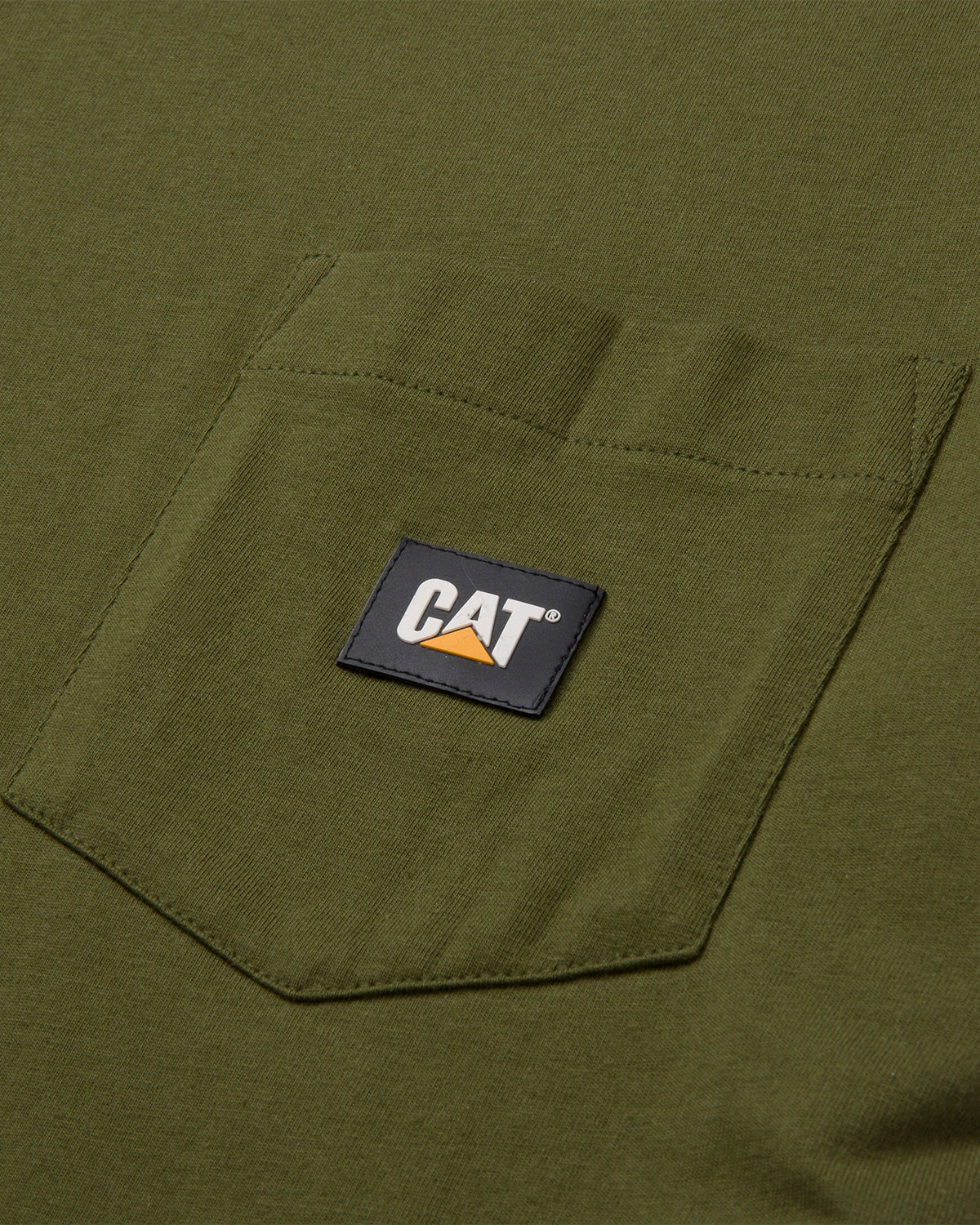 CAT WORKWEAR Men's Label Pocket T-Shirt Army Moss Pocket