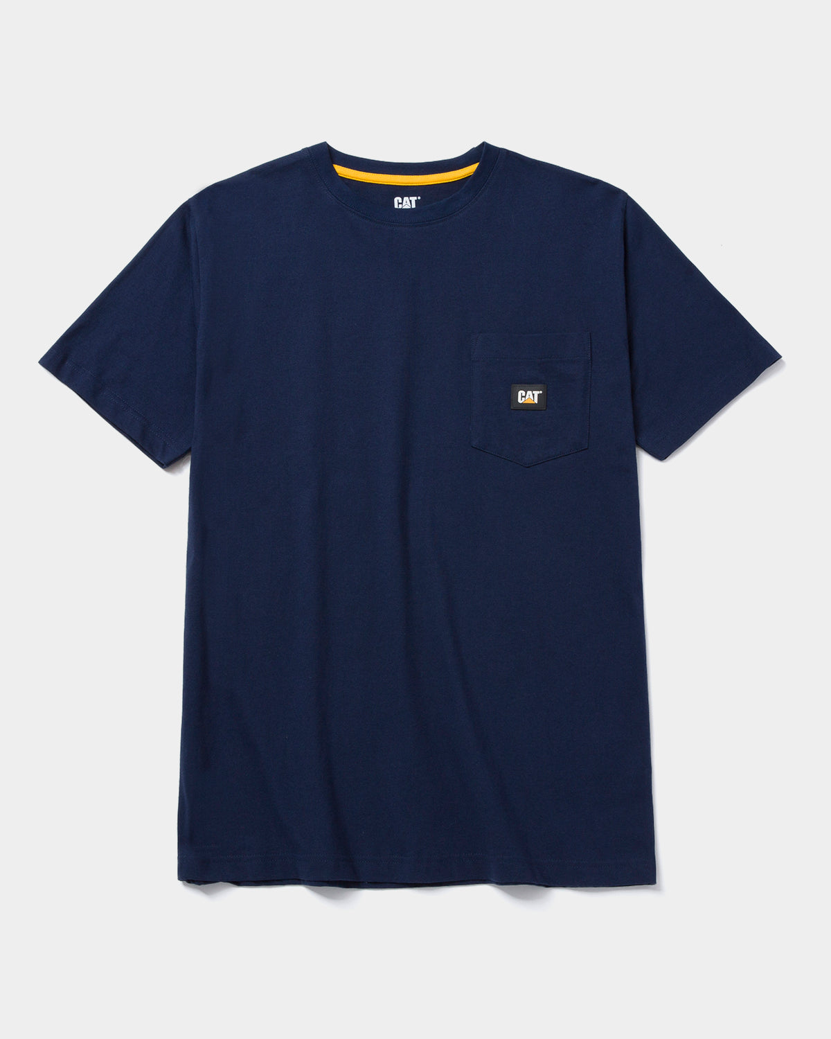 CAT WORKWEAR Men's Label Pocket T-Shirt Detroit Blue Front