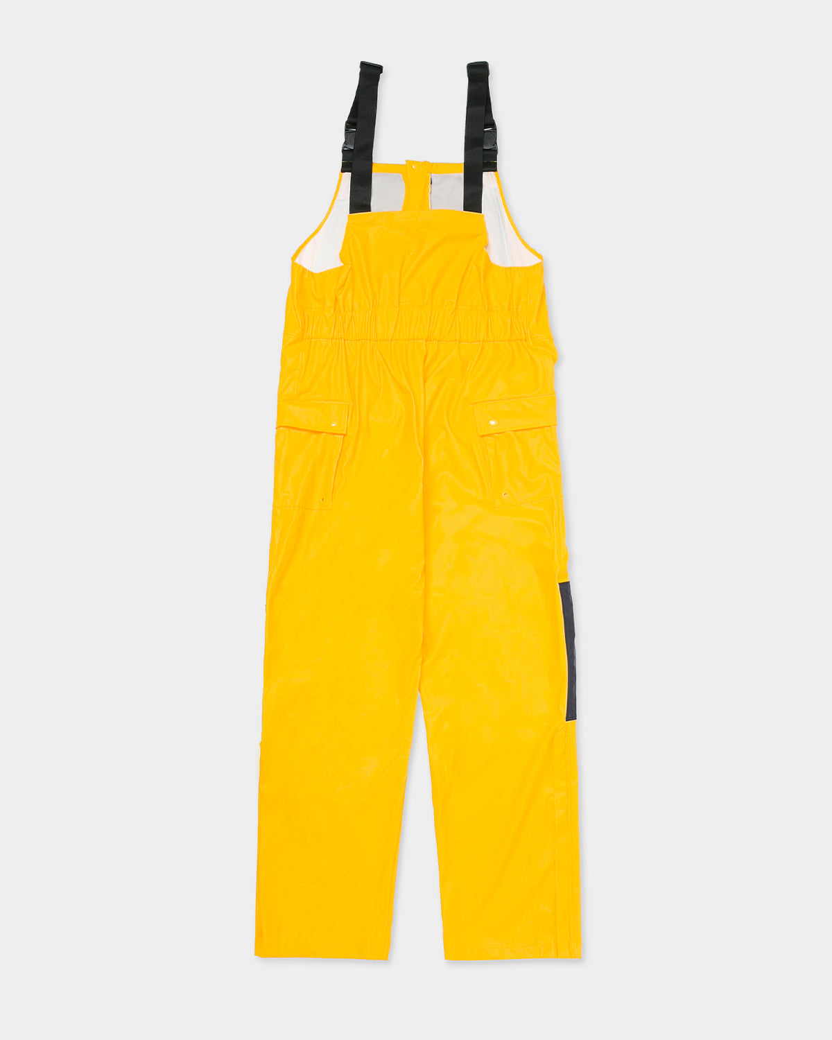 Cat Workwear Men's Longshore Waterproof Rain Bib Yellow Back