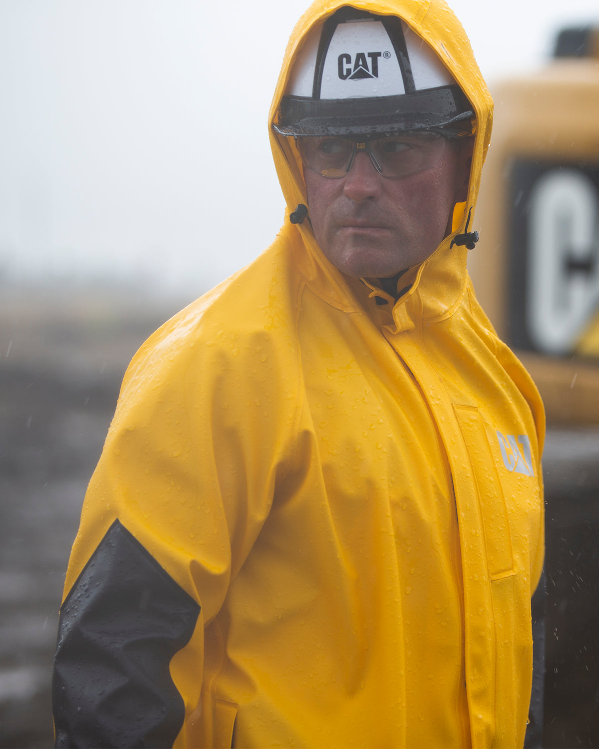 Men s Longshore Waterproof Rain Jacket CAT WORKWEAR Caterpillar Workwear