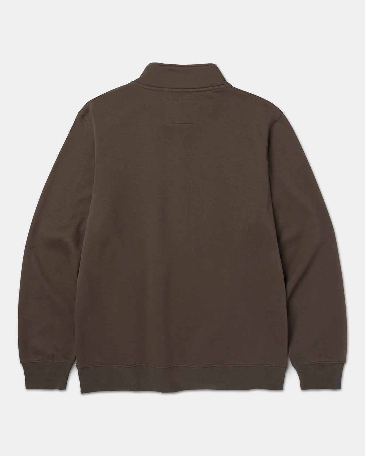 CAT workwear men's midweight quarter zip sweatshirt army moss back