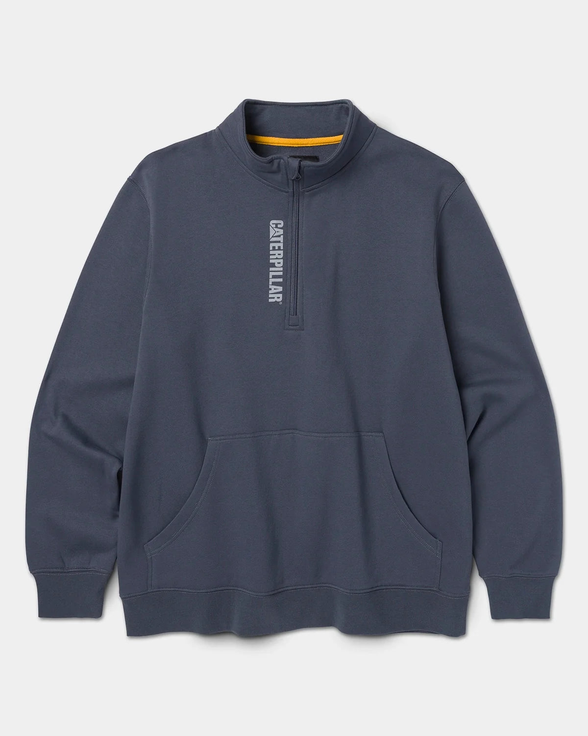 CAT workwear men's midweight quarter zip sweatshirt turbulence front