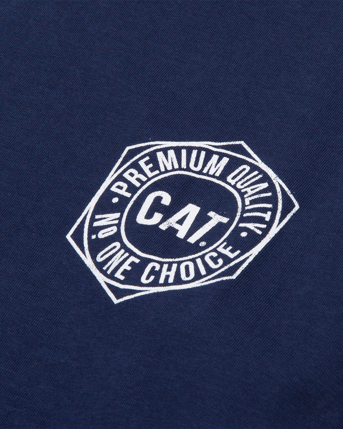 CAT Workwear Men's Number One Choice Long Sleeve T-Shirt Detroit Blue Left Chest Logo