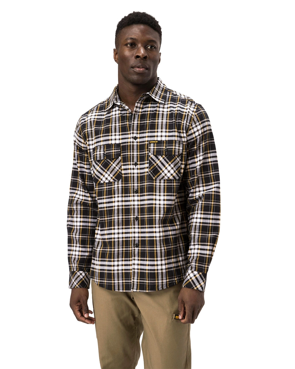 Men s Plaid Long Sleeve Work Shirt CAT WORKWEAR Caterpillar