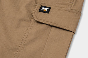 Cat Workwear Men's Ripstop Work Short Cargo Pocket