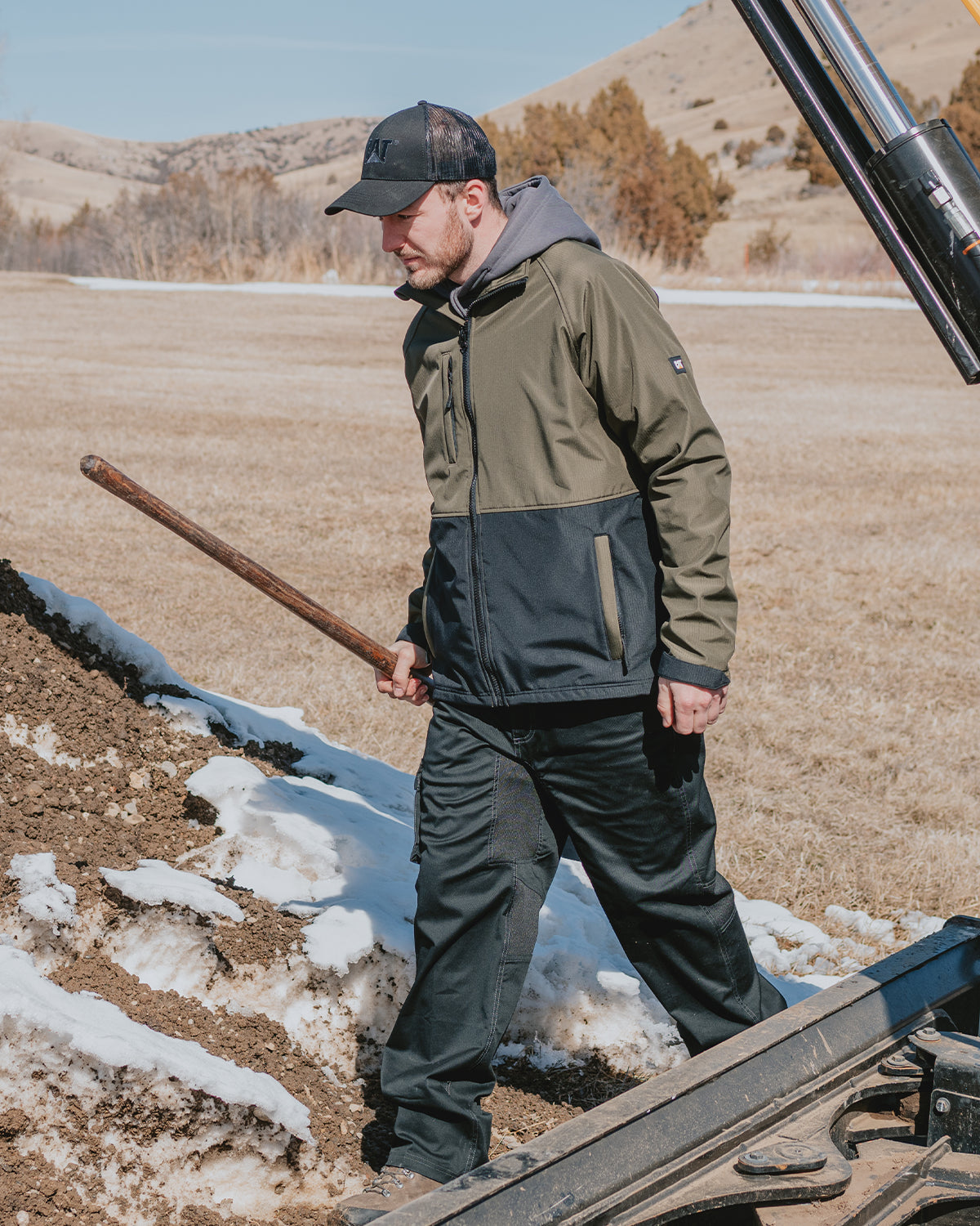 MEN'S RIPSTOP SOFTSHELL JACKET | CAT® WORKWEAR – Caterpillar Workwear