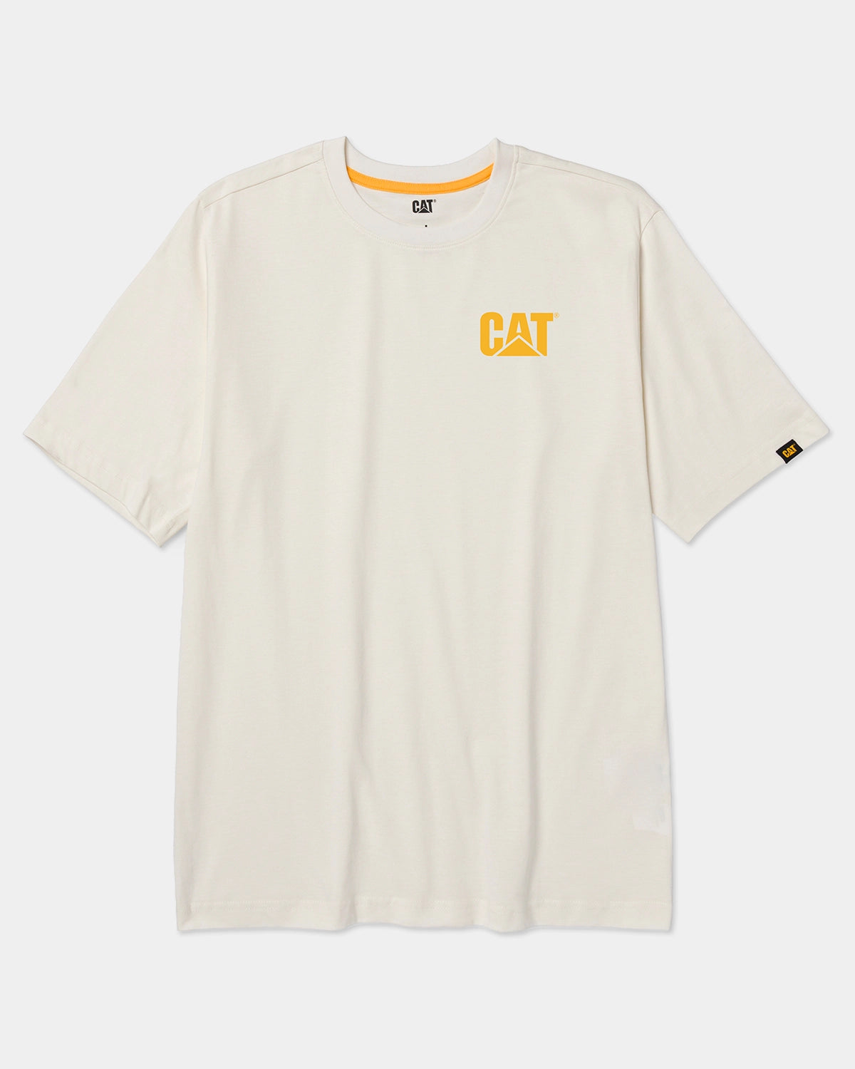 CAT workwear men's sequoia graphic t-shirt vanilla front