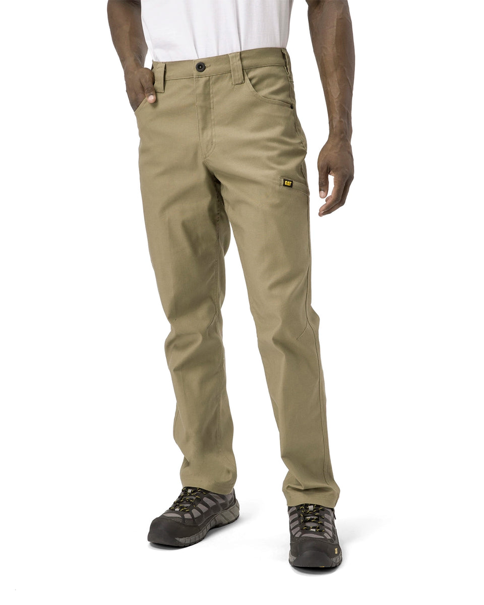 Men's Stretch Canvas Utility Work Pants Straight Fit CAT® WORKWEAR Caterpillar Workwear