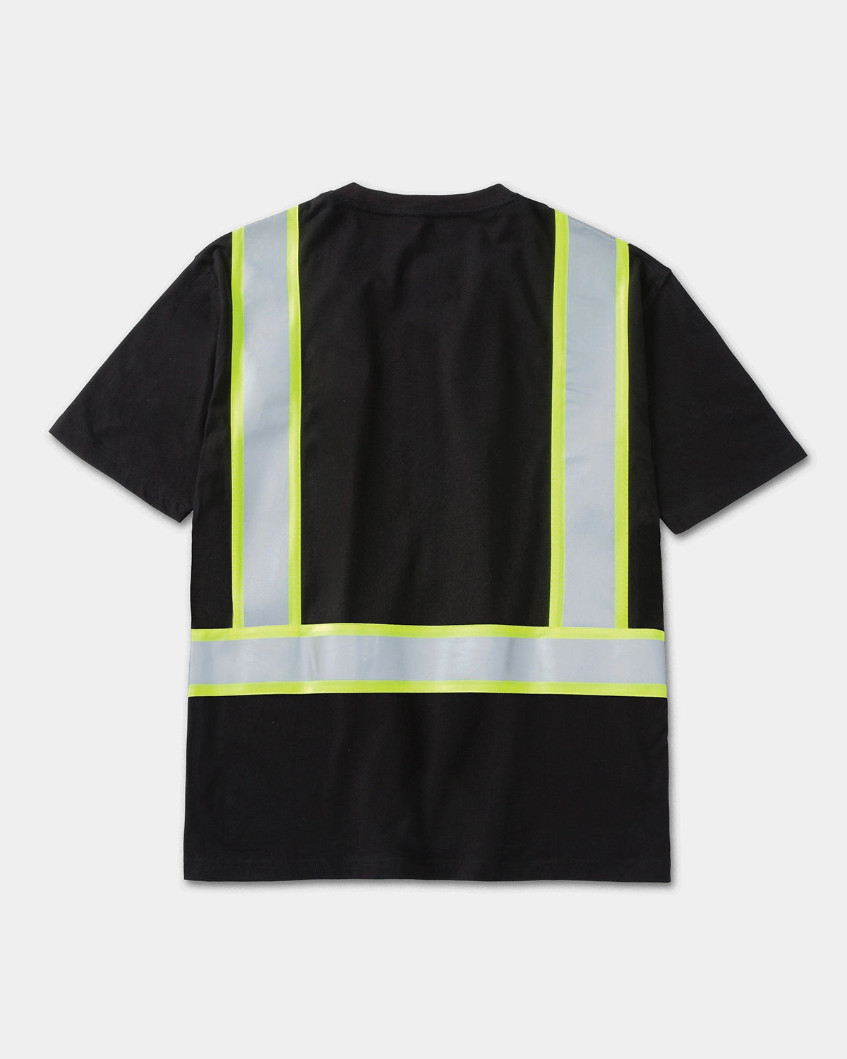 CAT workwear men's taped graphic short sleeve t-shirt black skeleton back