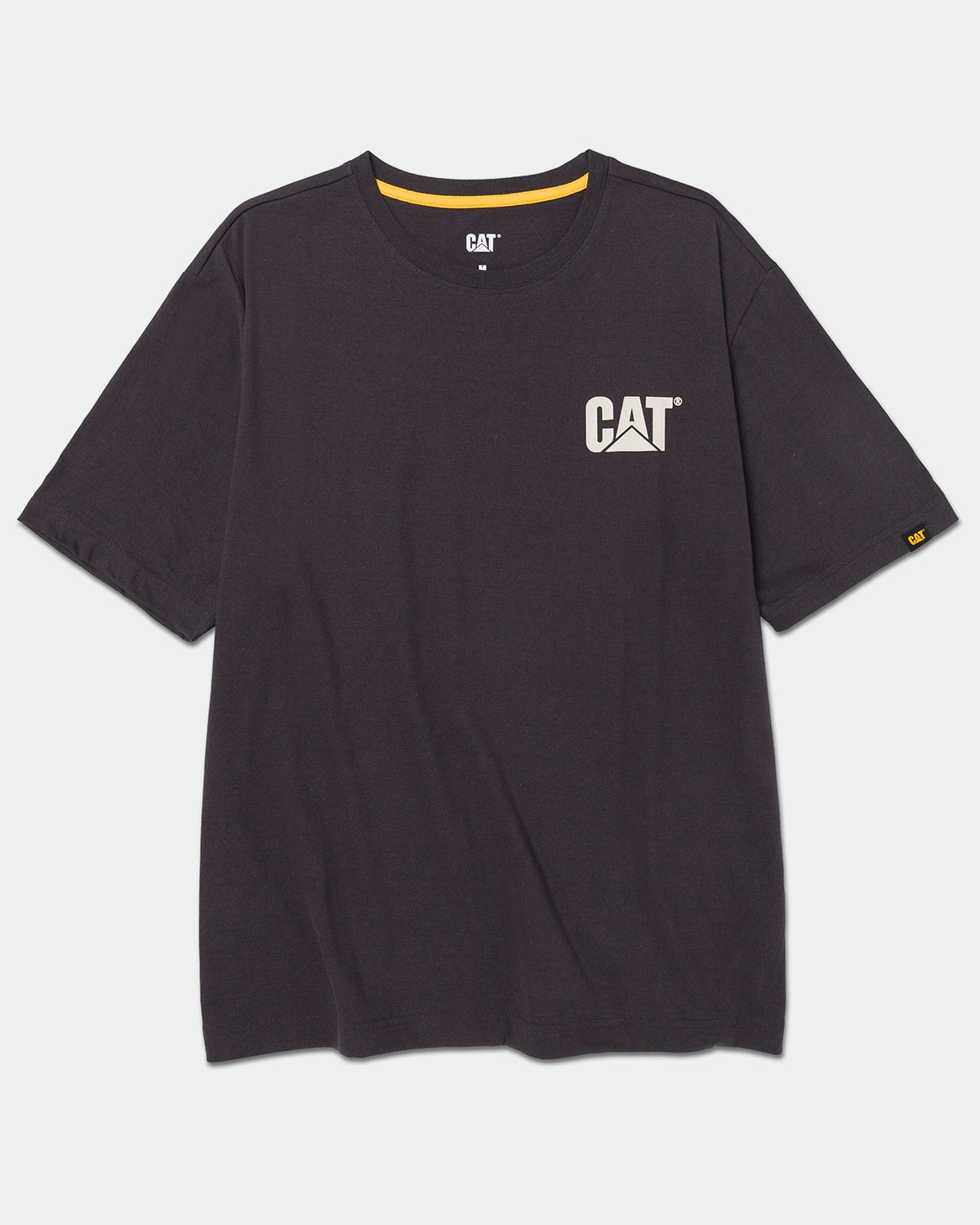 CAT workwear men's thumbs up basic graphic t-shirt washed black vanilla 