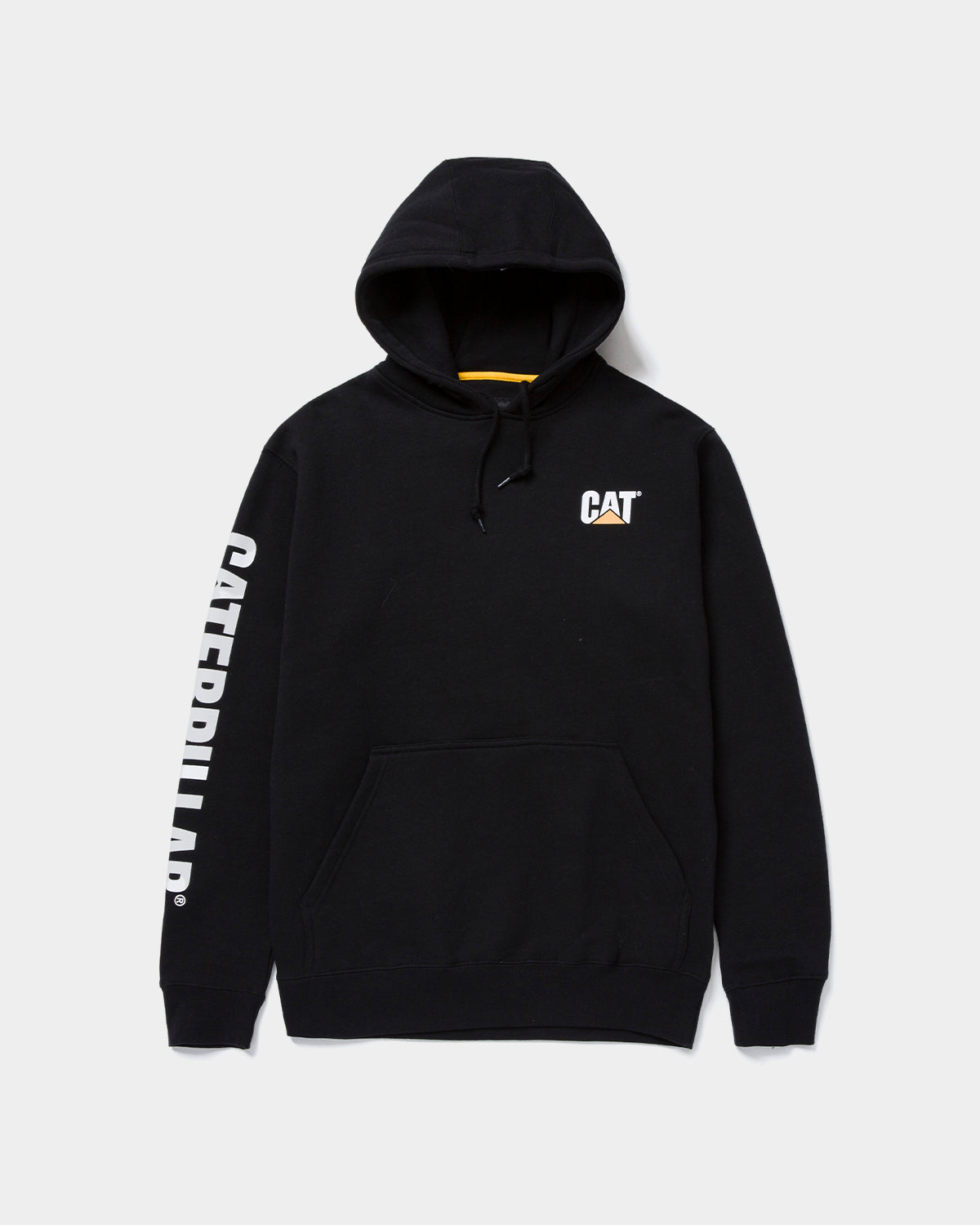 CAT Workwear Men's Trademark Banner Hoodie Black Front