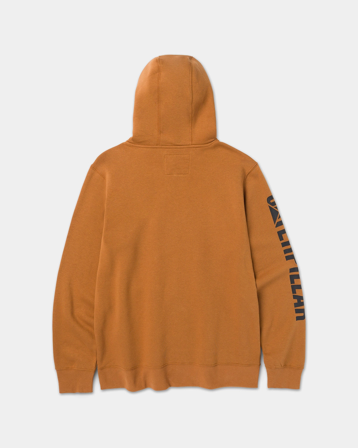 CAT workwear men's trademark banner pullover hoodie bronze back