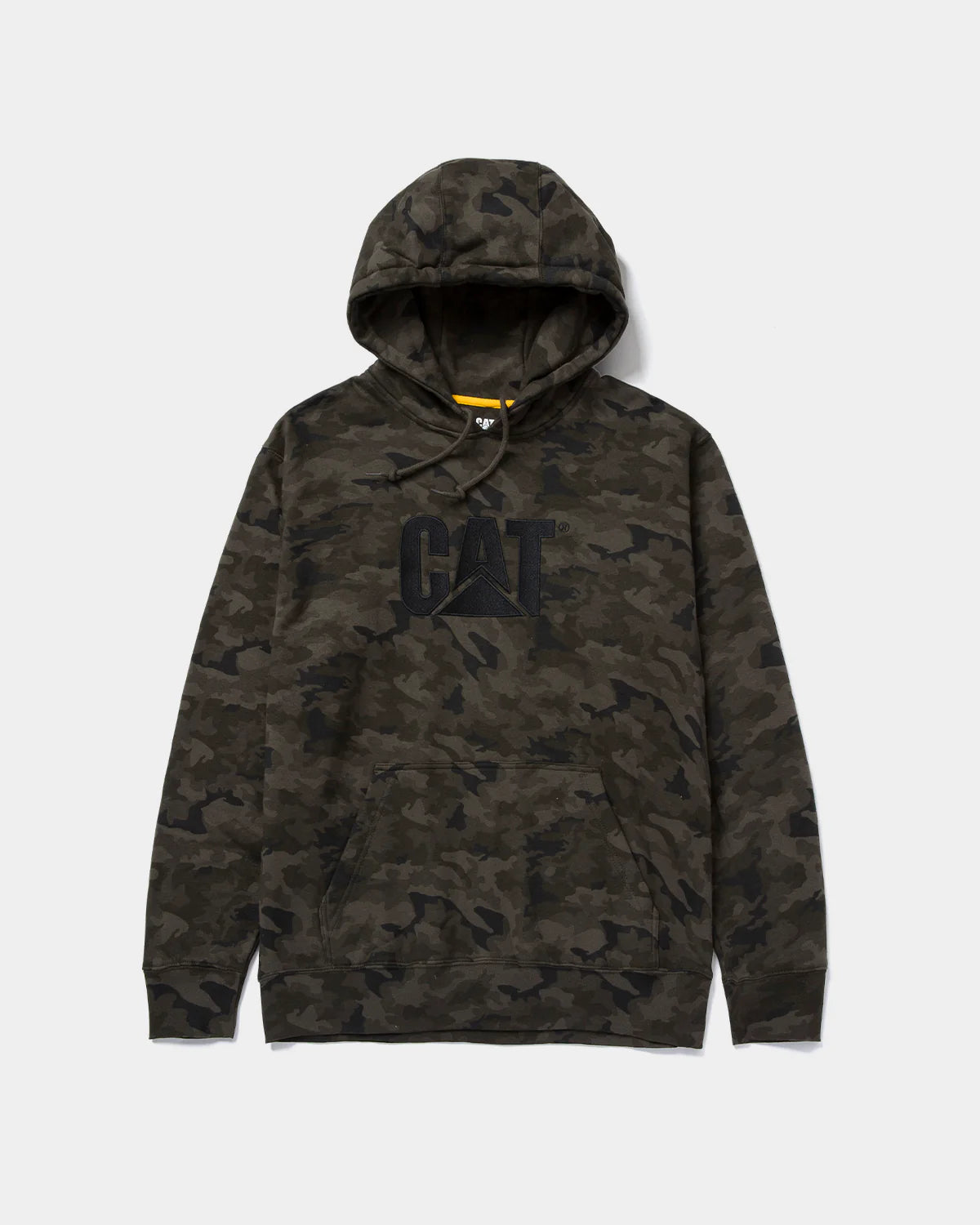 CAT Workwear Men's Trademark Hooded Sweatshirt Night Camo Front