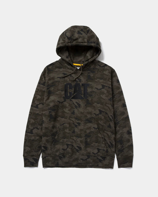 CAT Workwear Men's Trademark Hooded Sweatshirt Night Camo Front
